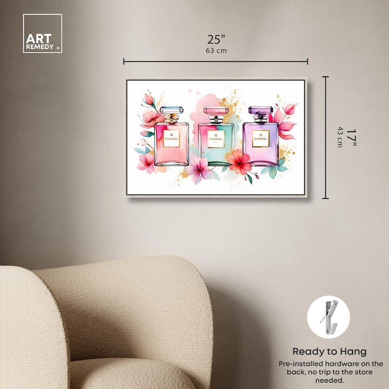 Trio of Fragrance Canvas by Art Remedy