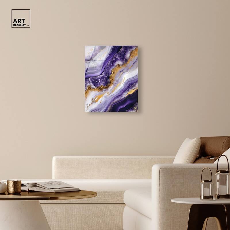 Gemstone Labyrinth I Acrylic by Art Remedy, Ready to Hang