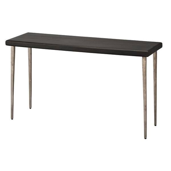 Shop 30 Dark Wood Brown And Antique Silver Farmhouse Console
