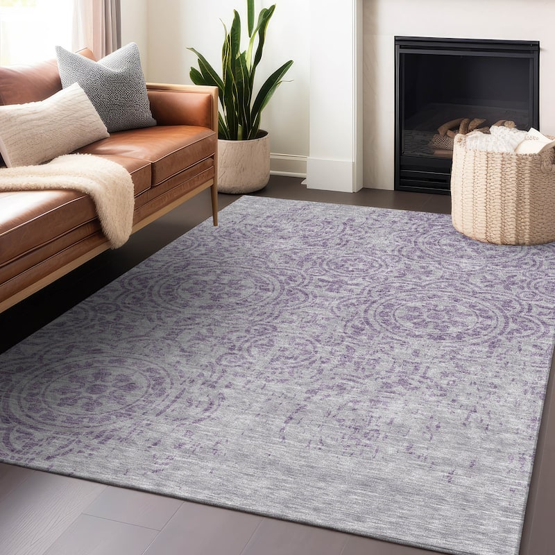 Premium Washable Super Soft Vanishing Medallion Mayfield Rug