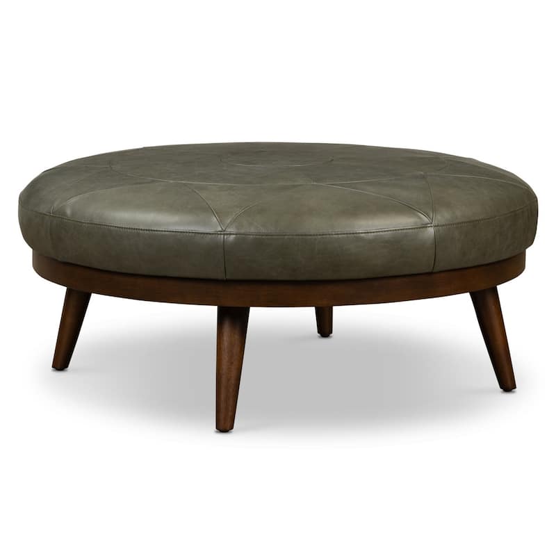 Poly & Bark Gio Ottoman - Full Grain Genuine Italian Leather