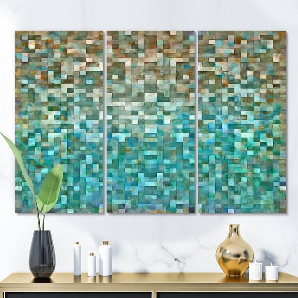 Shop Porch Den Blocked Abstract Gallery Wrapped Canvas