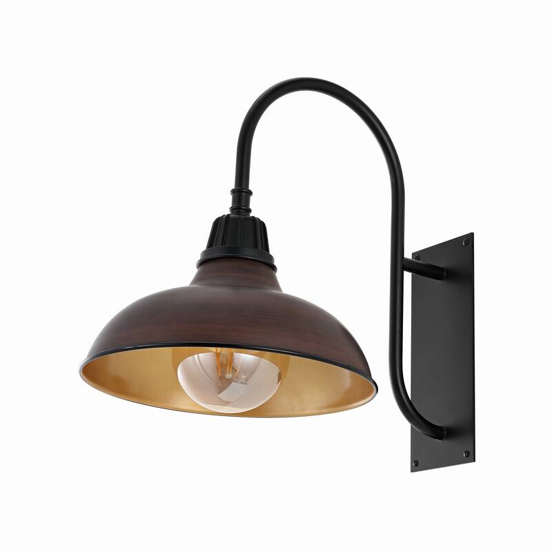 Wallace 12.25" Indoor/Outdoor LED Gooseneck Arm Sconce, By JONATHAN Y