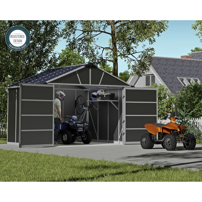 Yukon Dark Gray Garage Shed