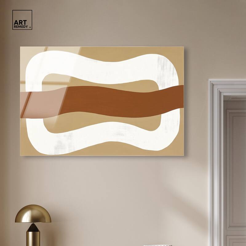 Minimal Wavy I Acrylic by Art Remedy, Ready to Hang