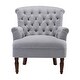 preview thumbnail 8 of 28, Corvus Sidmouth Tufted Fabric Oversized Club Chair
