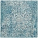 preview thumbnail 53 of 154, SAFAVIEH Evoke Quinn Vintage Distressed Rug 5'1" x 5'1" Square - Blue/Ivory