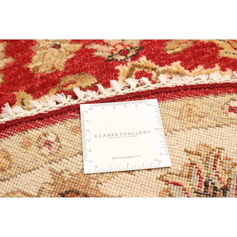 ECARPETGALLERY Hand-knotted Jamshidpour Red Wool Rug - 3'11 x 3'11