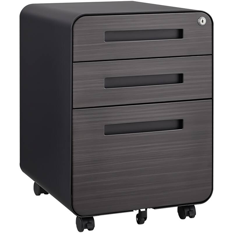 3 Drawer Mobile File Cabinet Under Desk Office,Simple Style Versatile Storage Cabinet for Legal/Letter/A4 Files