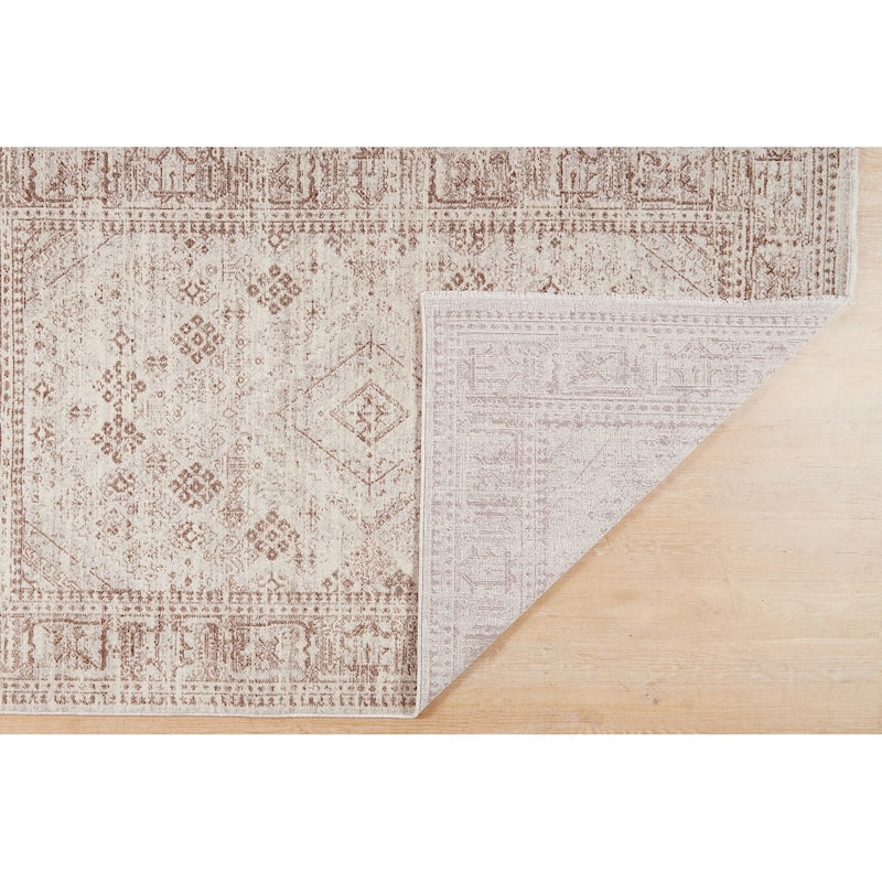Terra by Obeetee Heirloom Diamond Neutral Rug