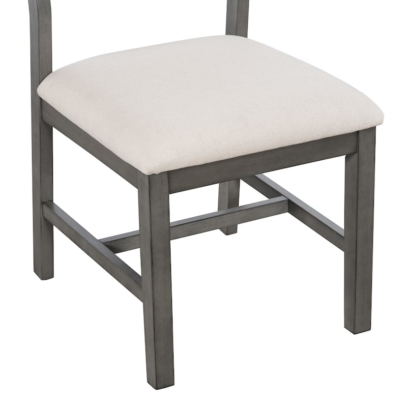 6-piece Retro Farmhouse Style Dining Set