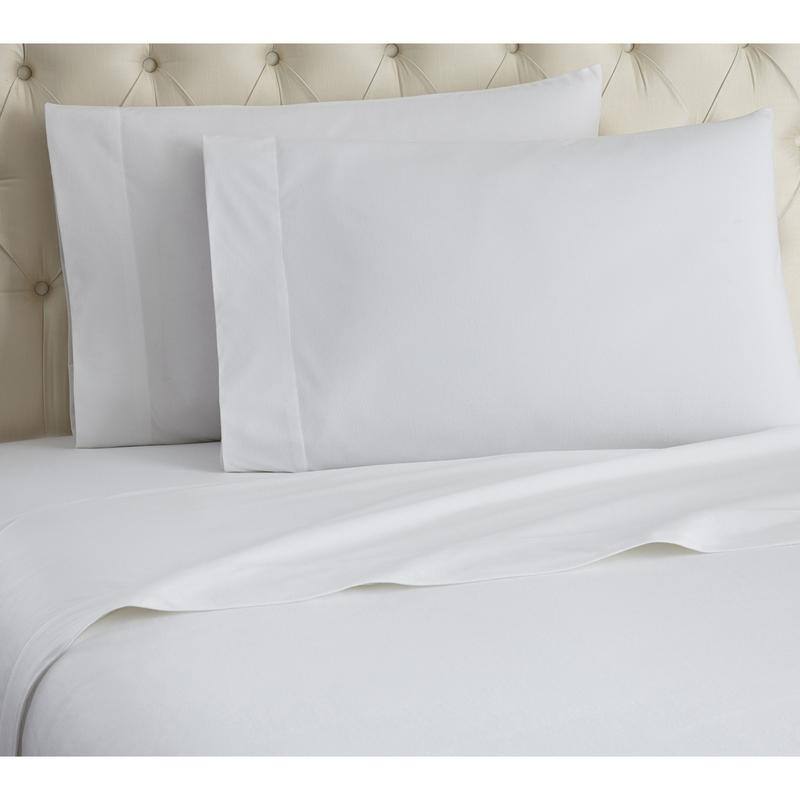 Shavel Micro Flannel® Patterned 4-piece Sheet Set - King - White
