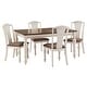 preview thumbnail 4 of 18, Tournus 4-6-Person Extendable Solid Rubberwood Dining Table Set by iNSPIRE Q Classic