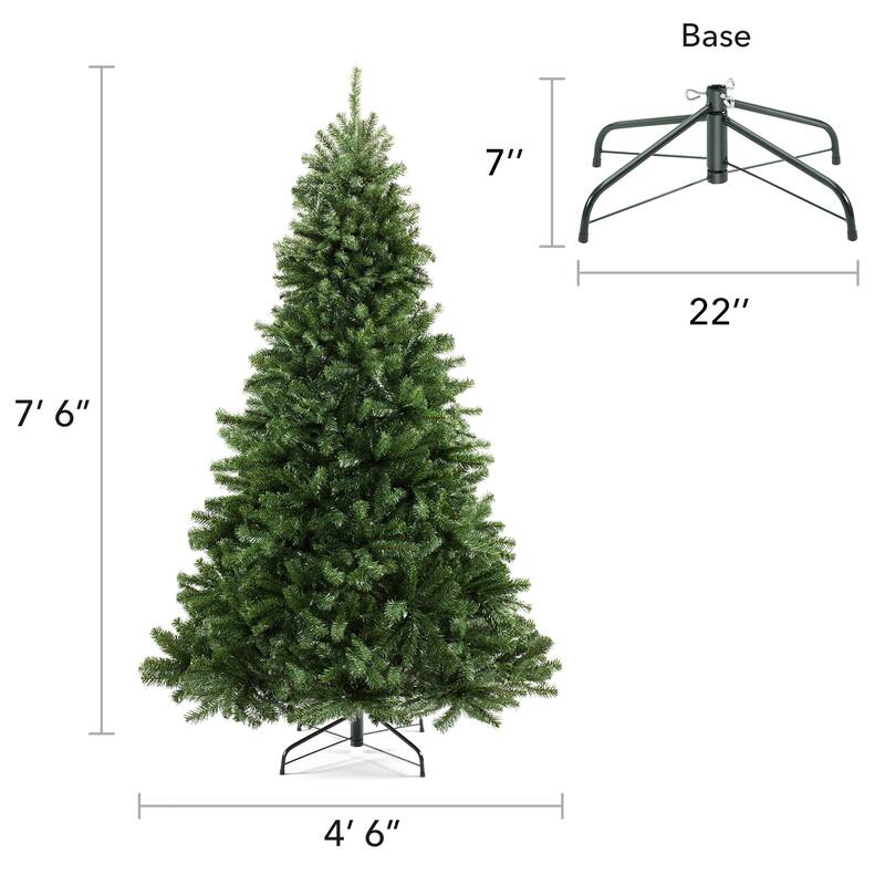 Realistic Green Spruce Artificial Christmas Tree with Stand