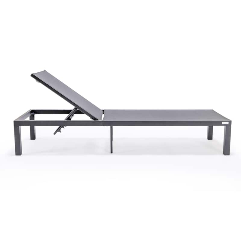 Marlin Outdoor Chaise Lounge Chair - Stackable Adjustable Recliner Sun Lounger for Pool, Beach, Patio, or Backyard