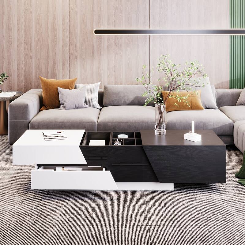 Extendable Sliding Top Coffee Table