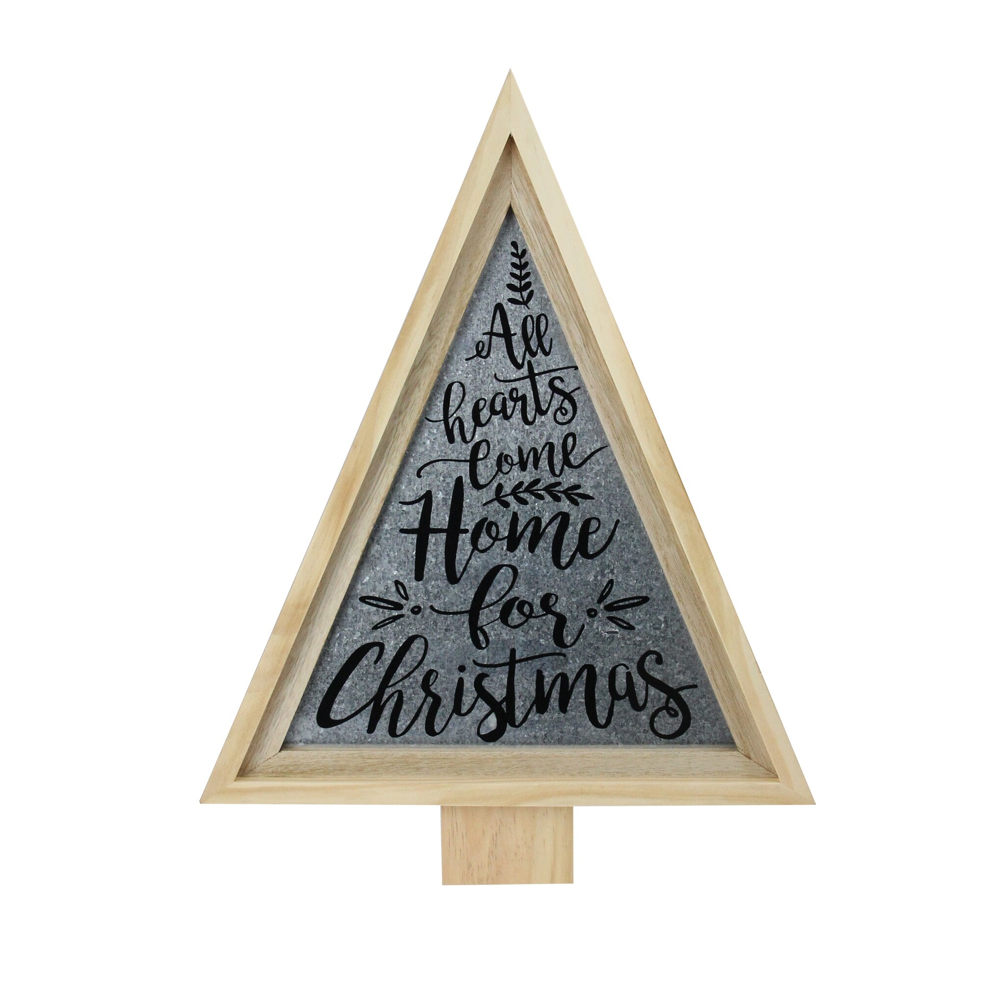 Shop 21 5 Tan Triangular Wooden And Galvanized Christmas Tree