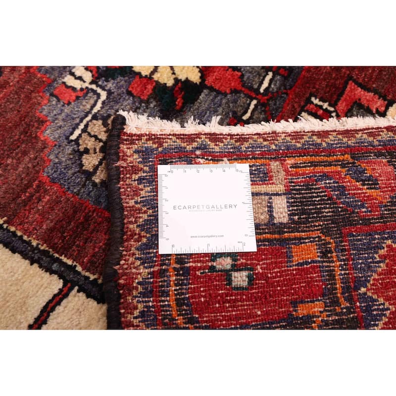 ECARPETGALLERY Hand-knotted Andelz Red Wool Rug - 3'7 x 9'5