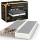preview thumbnail 34 of 37, Onetan 8-Inch & 4-Inch Wooden Box Spring/Foundation Ideal for Mattress, No Assembly Needed, White. Full - Split Regular Profile