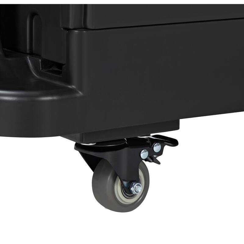 VECELO 23 gallons Shopping Carts with Wheels, Folding Storage Bins, Light Weight Platform Trucks Dolly
