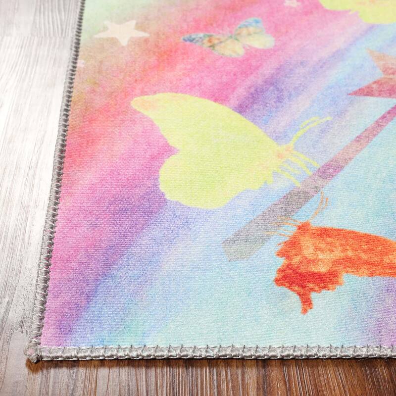 Superior Butterfly Kids Indoor Area Rug