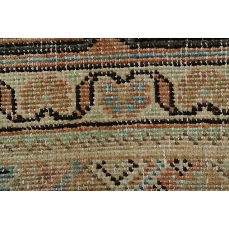 Hand Knotted Oriental 100% Wool Carpet Traditional All-Over Brown Sultanabad Area Rug - 12' 8'' X 9' 10''