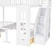 preview thumbnail 35 of 50, Full-Over-Full Bunk Bed with Changeable Table