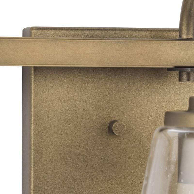 Martenne Collection Three-Light Aged Bronze Modern Farmhouse Vanity Light - 24 in x 7 in x 8.5 in