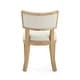 preview thumbnail 9 of 20, Fescue Farmhouse Fabric and Rubberwood Upholstered Dining Chairs (Set of 2) by Christopher Knight Home