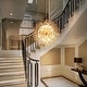 preview thumbnail 27 of 89, 8/9/16-Light Modern Glam Linear Sputnik Globe Pendant Island Light Firework Starburst Crystal Chandelier with Crystal Beads 16-Light - Gold