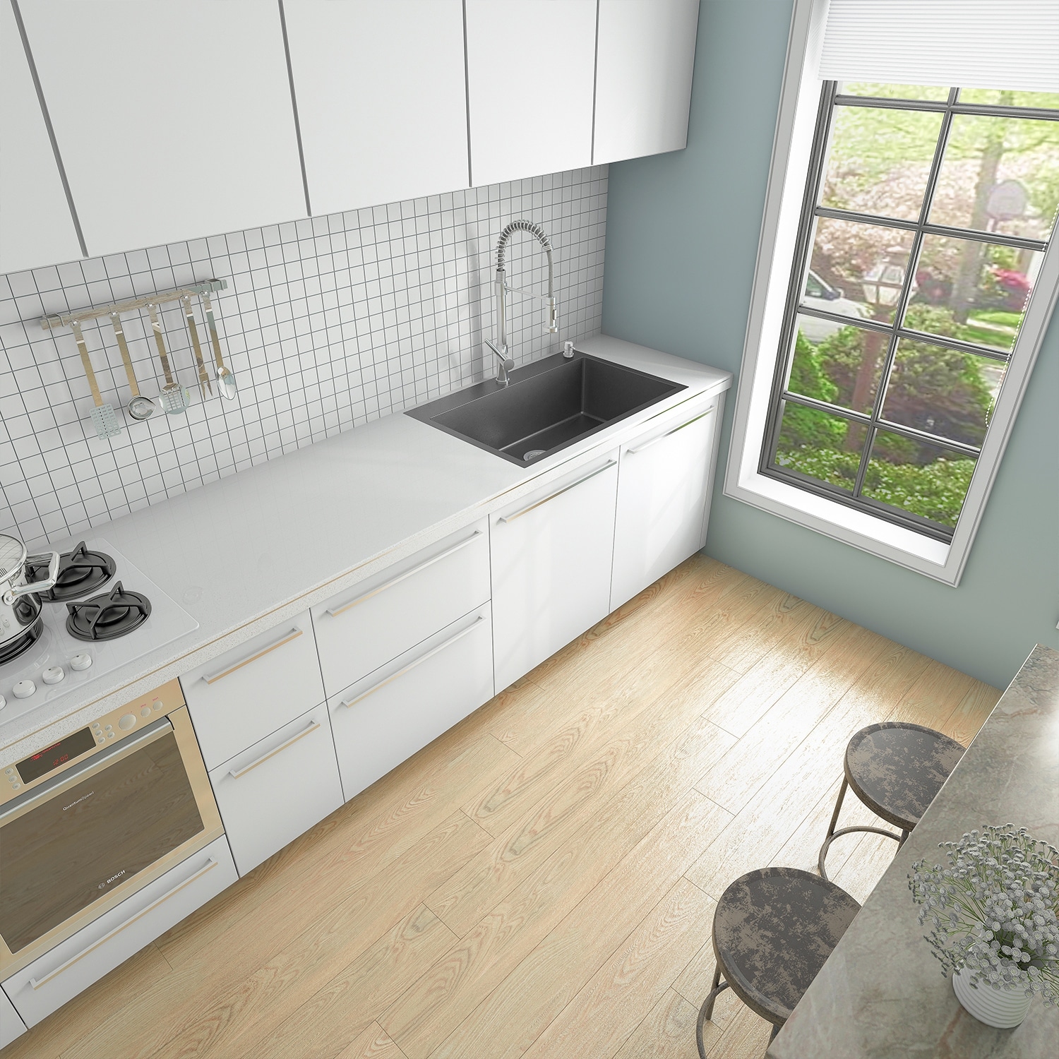 Sinber Drop in Single Bowl 304 Stainless Steel Kitchen Sink