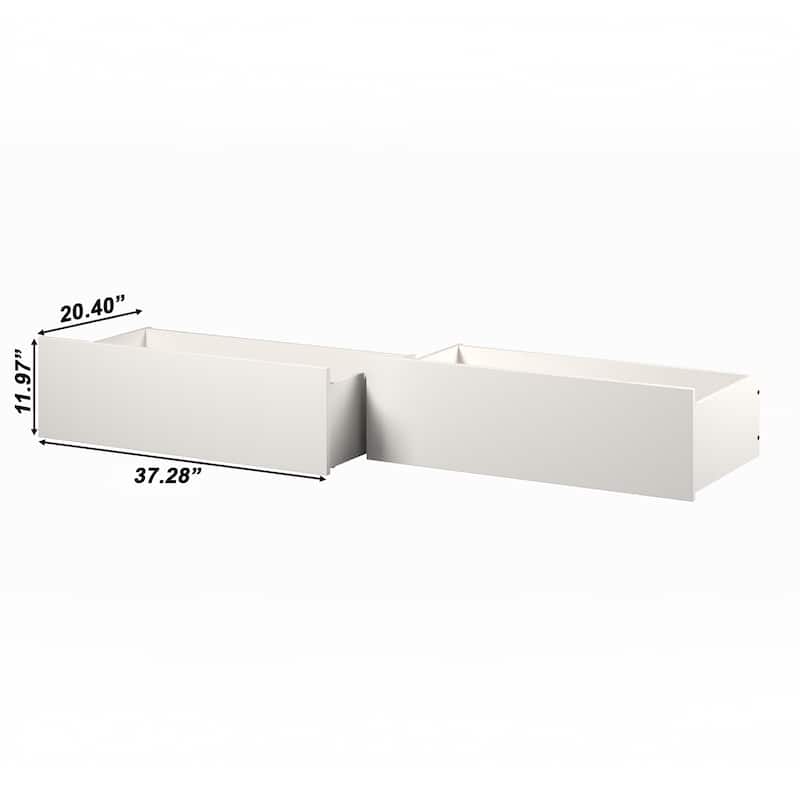 Urban Bed Drawers Twin-Full in White