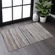 preview thumbnail 2 of 3, LOOM & LUXE Collection Cream/Ivory/Bordered Non-Shedding Area Rug - 36" D x 24" W x 0.35" H