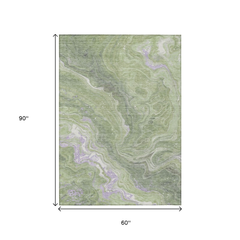 HomeRoots Abstract Transitional Rectangle Outdoor Rug