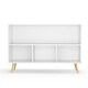 preview thumbnail 2 of 23, Kids Bookcase Storage Cabinet Organizer with Collapsible Fabric Drawer - 35.43”L x 11.02”W x 23.62”H