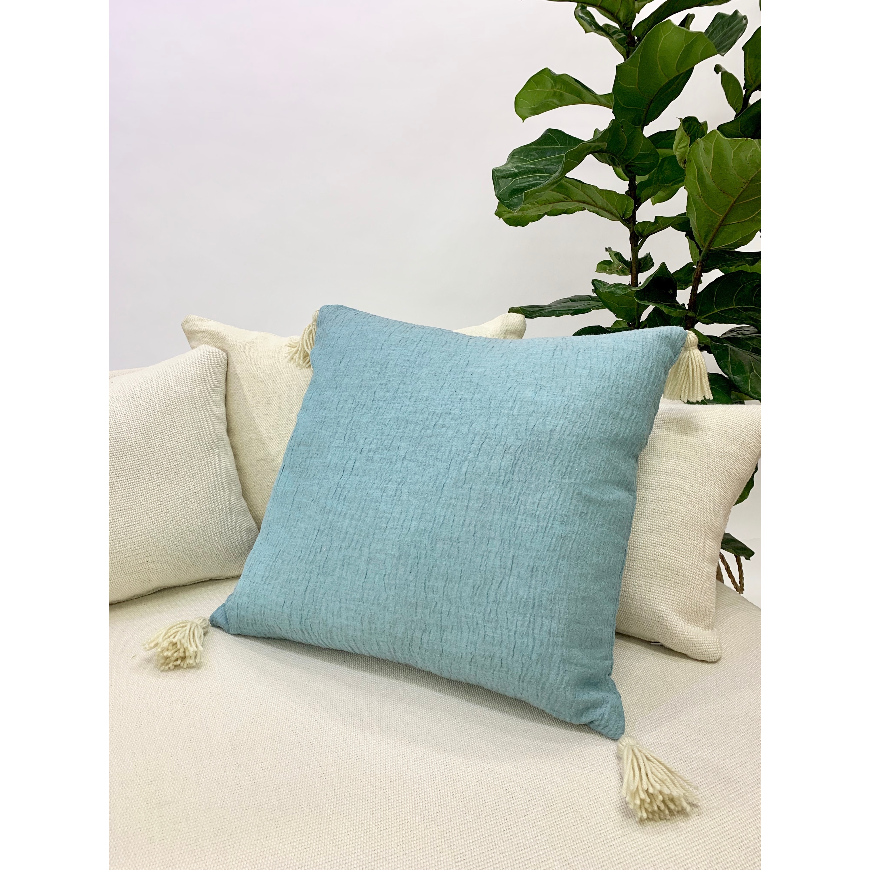 Large teal deals throw pillows