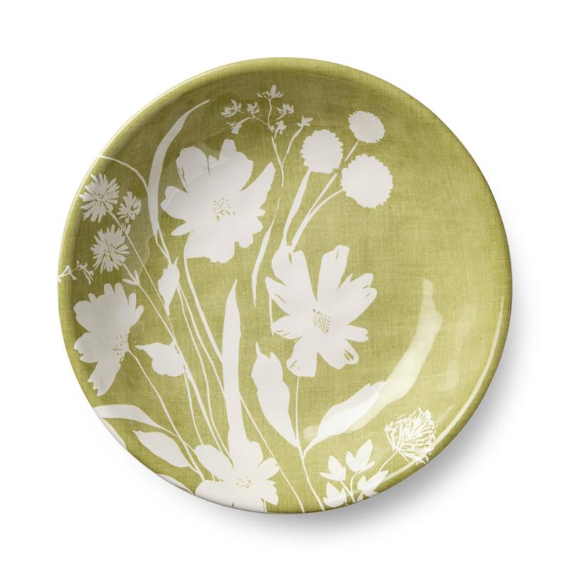 Certified International Wildflowers 9" Soup/Cereal Bowls, Set of 4 Assorted Designs - 9.00"L x 9.00"W x 2.00"H