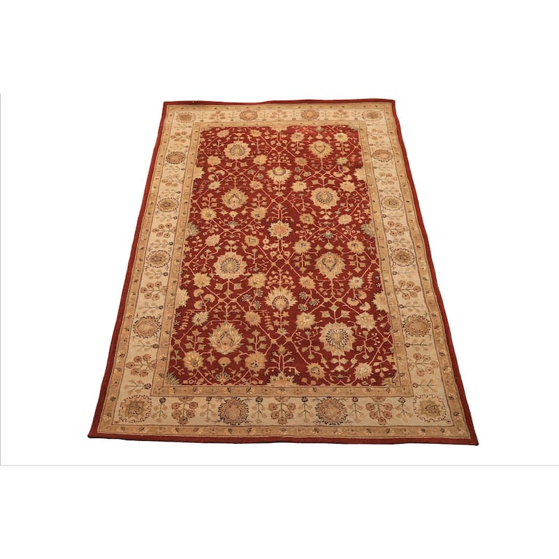 5'6''x8'6'' Hand Tufted Wool Burnt Orange Nourison Plush Pile Rug - 5' 6'' x 8' 6''