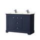 Option Dark Blue, Chrome Trim, White Quartz Top
