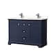 Option Dark Blue, Chrome Trim, White Quartz Top