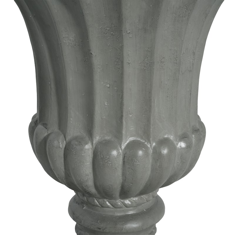 Christopher Knight Home - Valcour Handcrafted Resin Urn Planter with Classic Indoor Outdoor Versatility