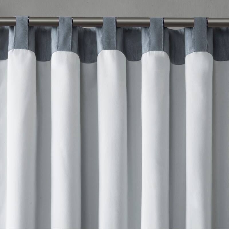 Madison Park Eliza Faux Silk Embroidered Window Valance - 50 x 18"