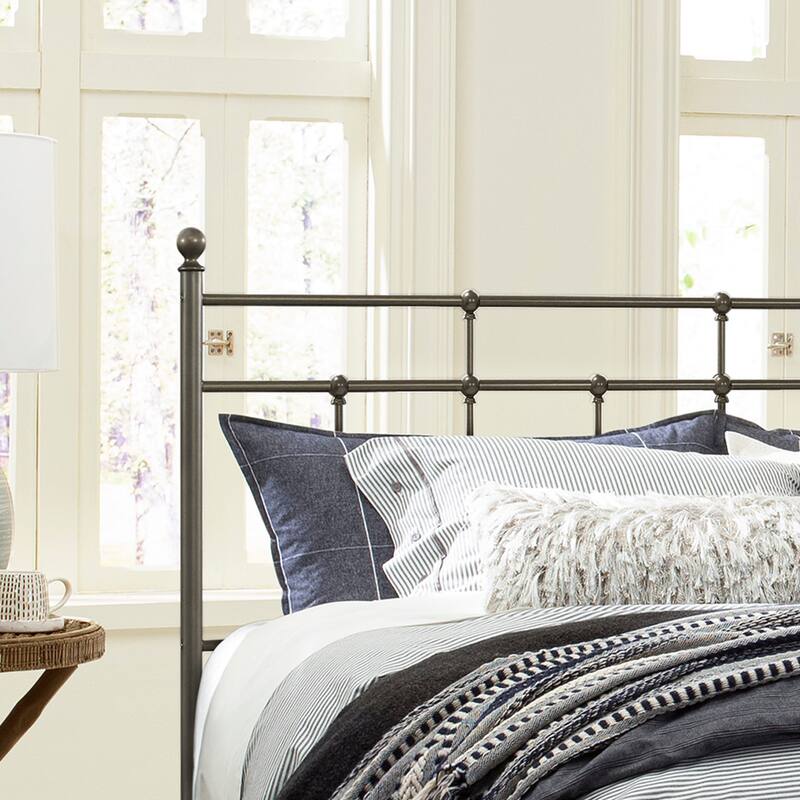 Hillsdale Furniture Providence Traditional Spindle Metal Headboard