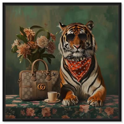Fanciful Tiger Canvas by Art Remedy
