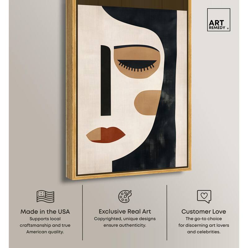 Face Moderne II Canvas by Art Remedy