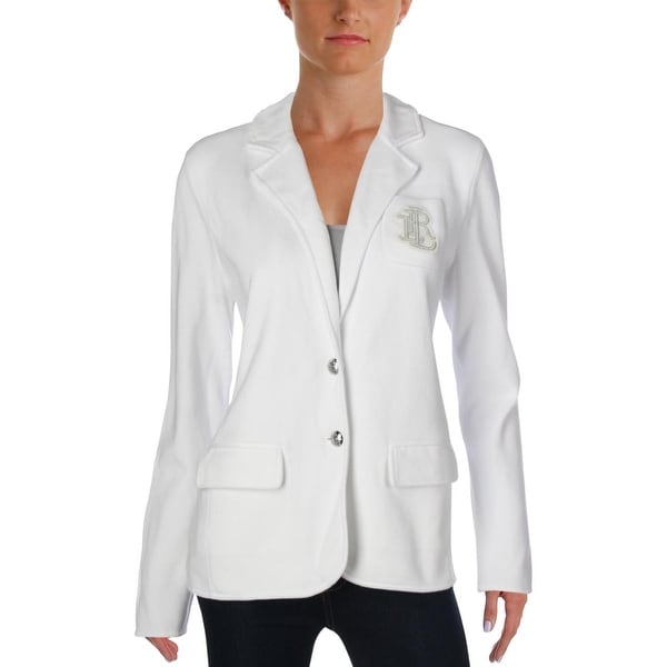 ralph lauren women's blazer with crest