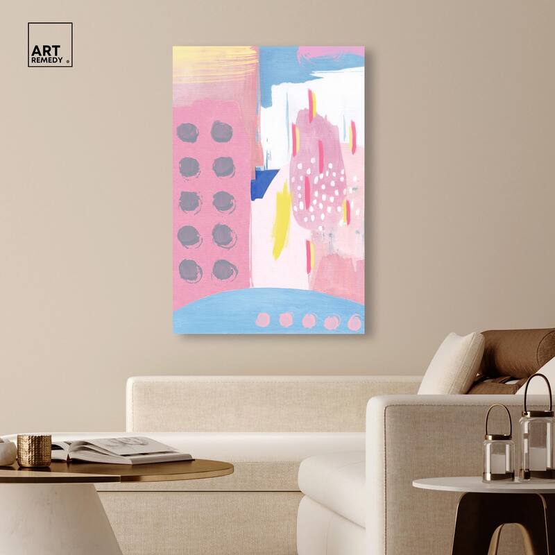 Doll Memories - Pretty blue Canvas by Art Remedy, Gallery Wrapped
