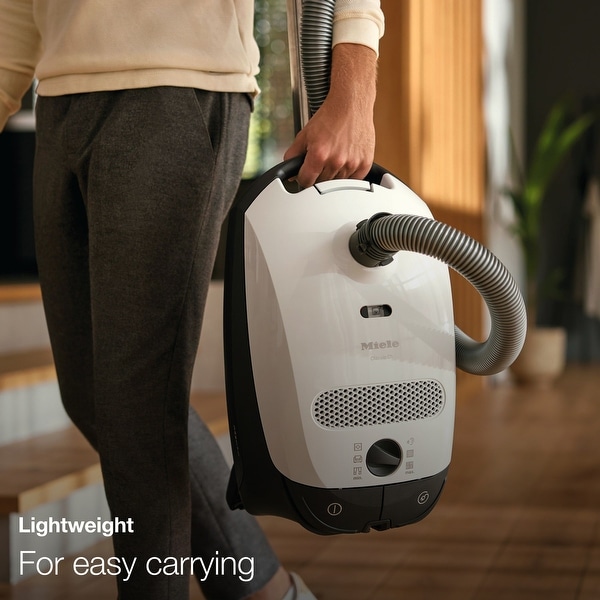 Miele Classic C1 Pure Suction Canister Vacuum-Graphite Grey - Bed
