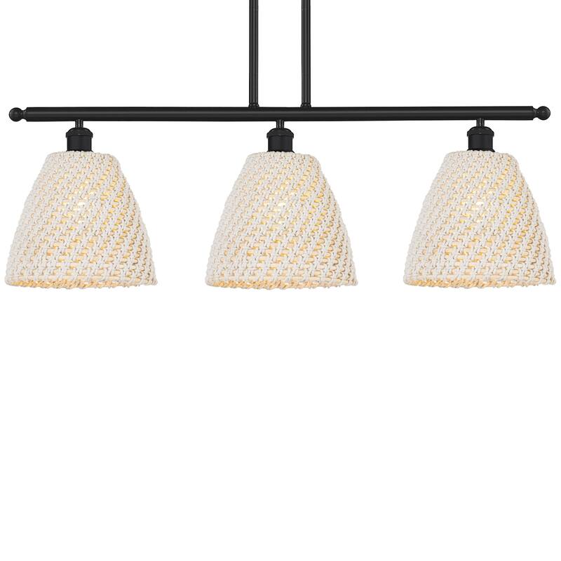 Innovations Lighting 516-3I-12-36 Bristol Natural Linear Bristol - Matte Black / Natural