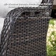preview thumbnail 33 of 82, Gymojoy 3-Piece Rattan Wicker Rocking Swivel Chair Set with Table